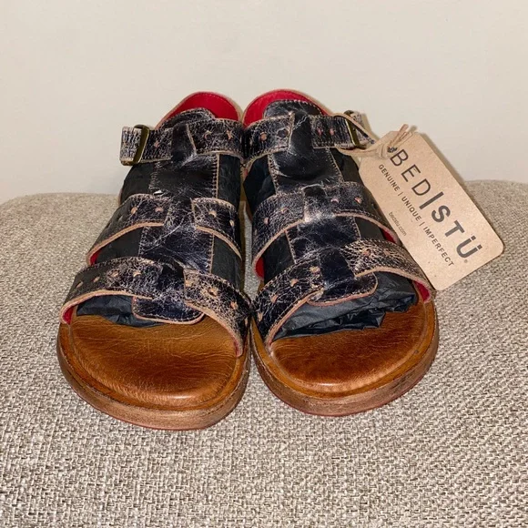 Bedstu Sue Sandal in Black Lux - Picture 5 of 11